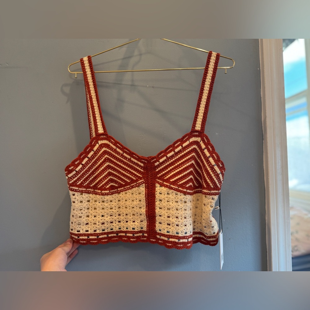 Jason Wu Red Knit Tank Top